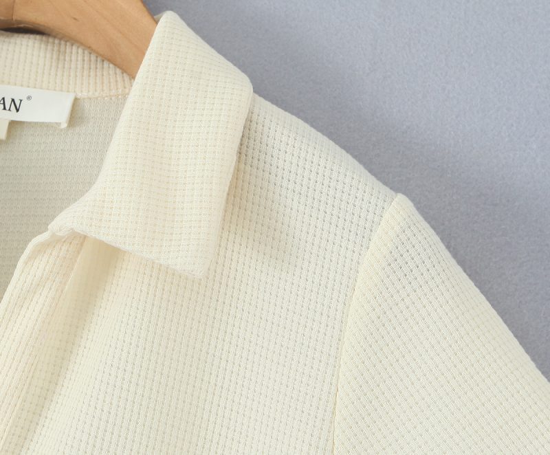 Women's Patchwork Bow Collar Slim Summer Dress - Image 4