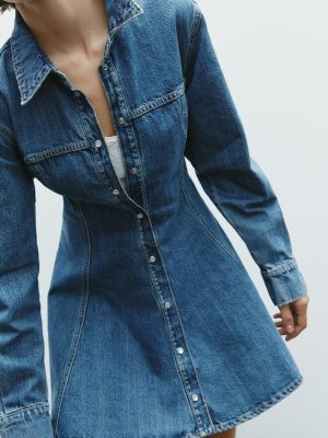Spring Women’s Street Style Denim Mini Dress