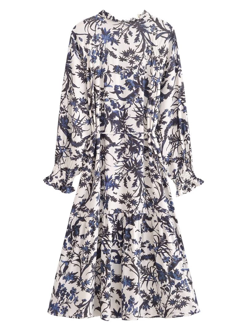 Bohemian Printed Loose Fit Rayon Summer Dress - Image 2