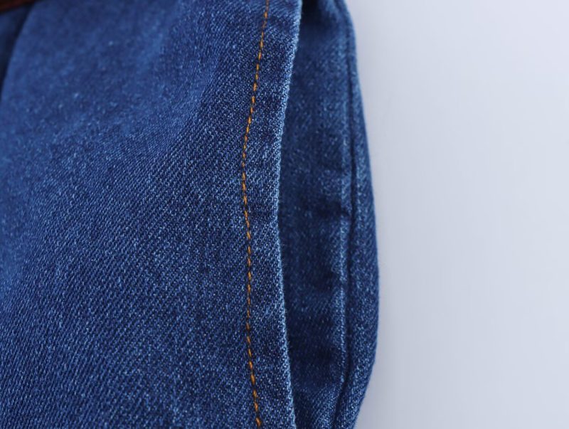 Denim Midi Dress – Waist Belt Summer Look - Image 3