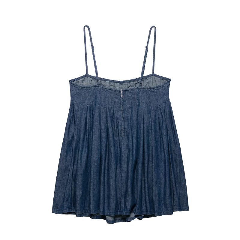 Women’s Casual Denim Short Dress for Summer - Image 3