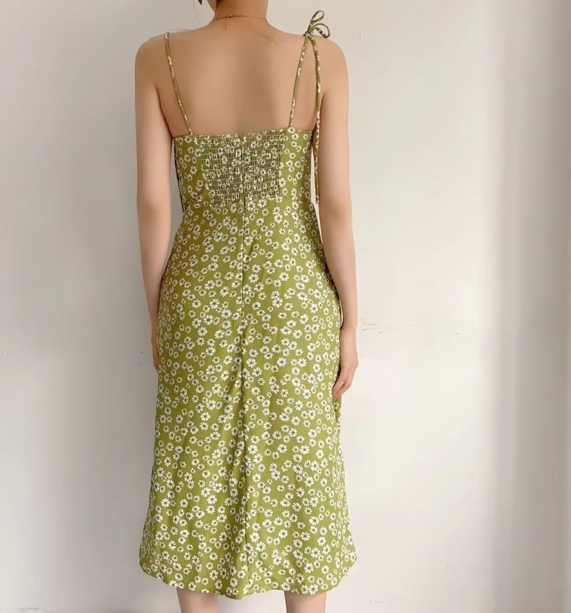 Women's Slim Spaghetti Strap Spring Dress - Image 2