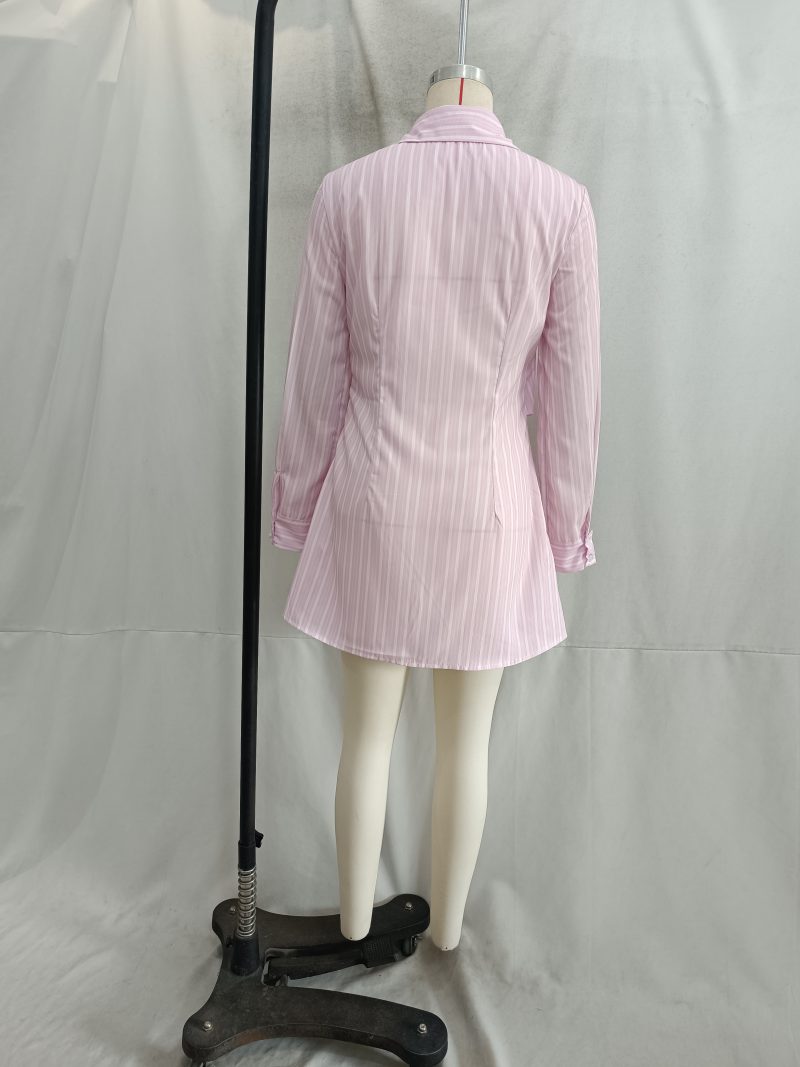 Slim Fit Spring Shirt Dress for Women - Image 2