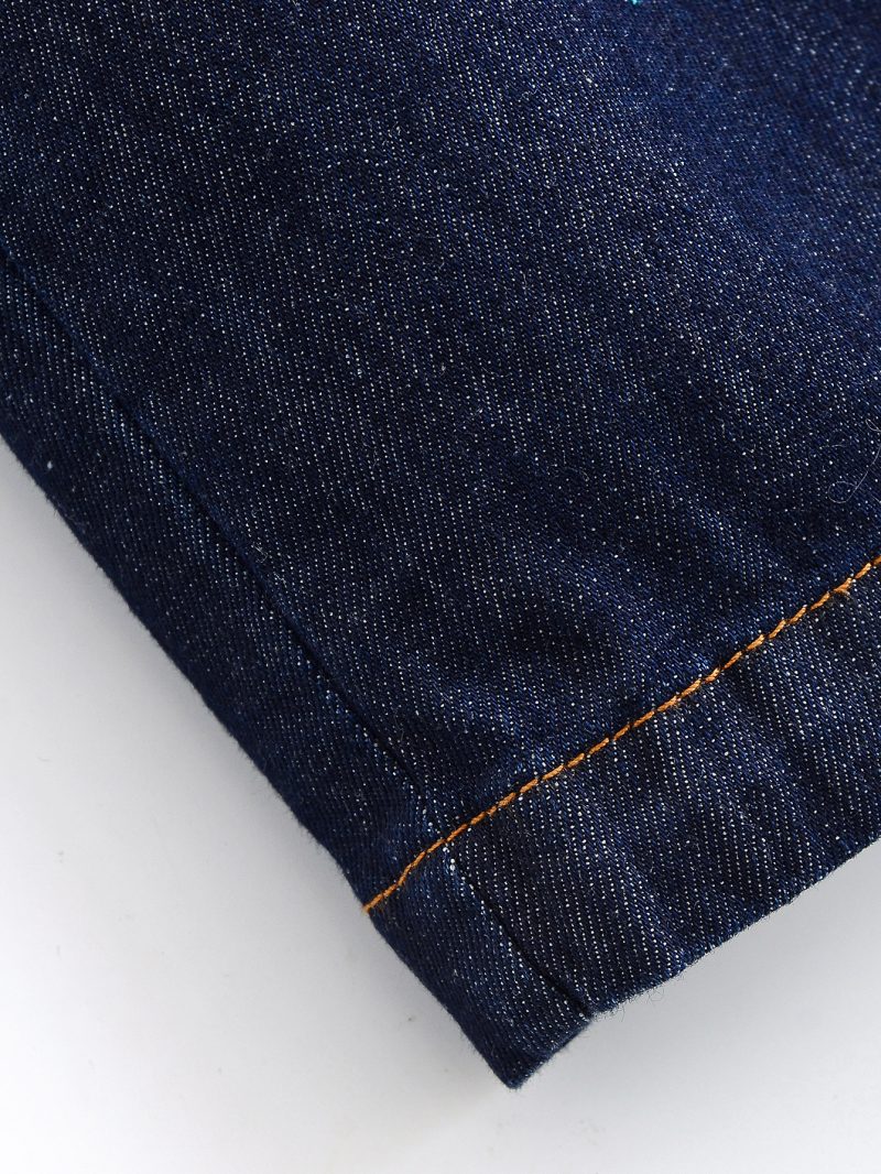 Summer Denim Mini Pleated Sleeveless Dress - Image 4