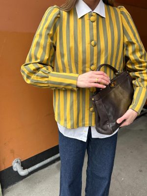 Spring Striped Casual Shirt Top for Women