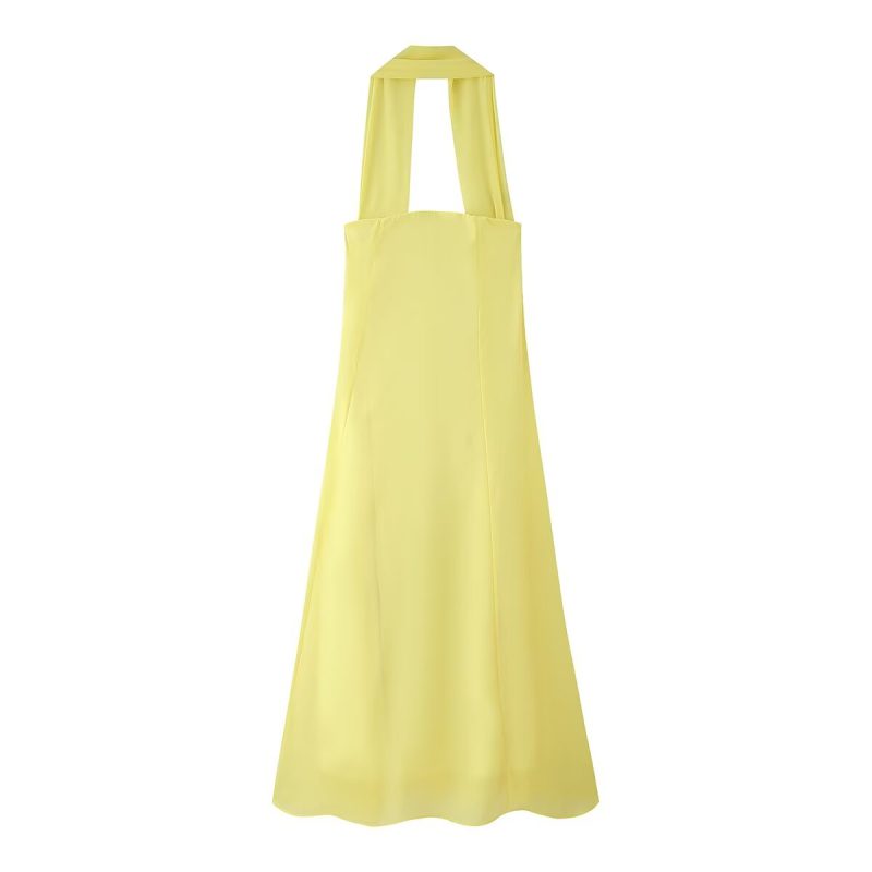 Elegant Ribbon Tube Top Summer Dinner Dress