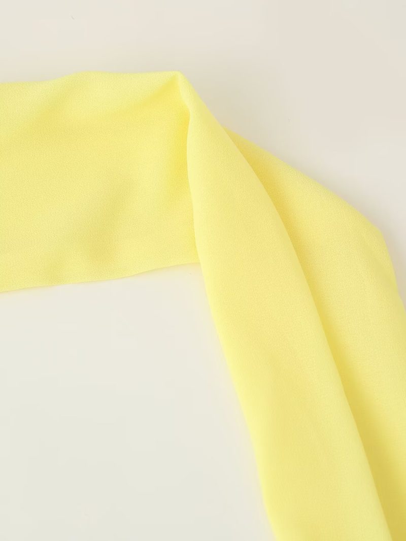 Elegant Ribbon Tube Top Summer Dinner Dress - Image 3