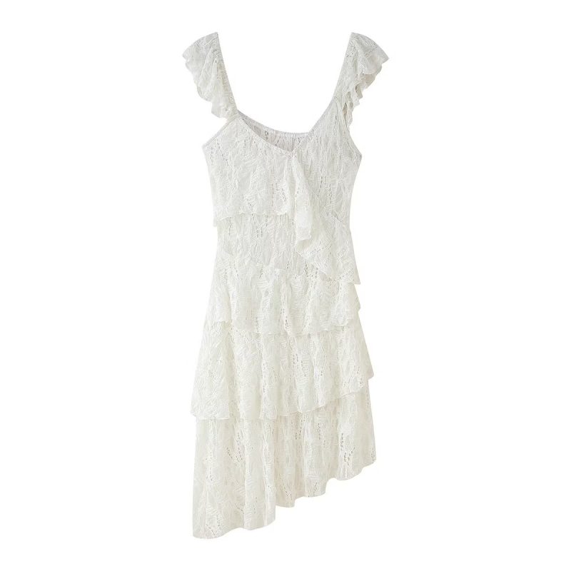 Spring French Lace Laminated Design Dress - Image 2