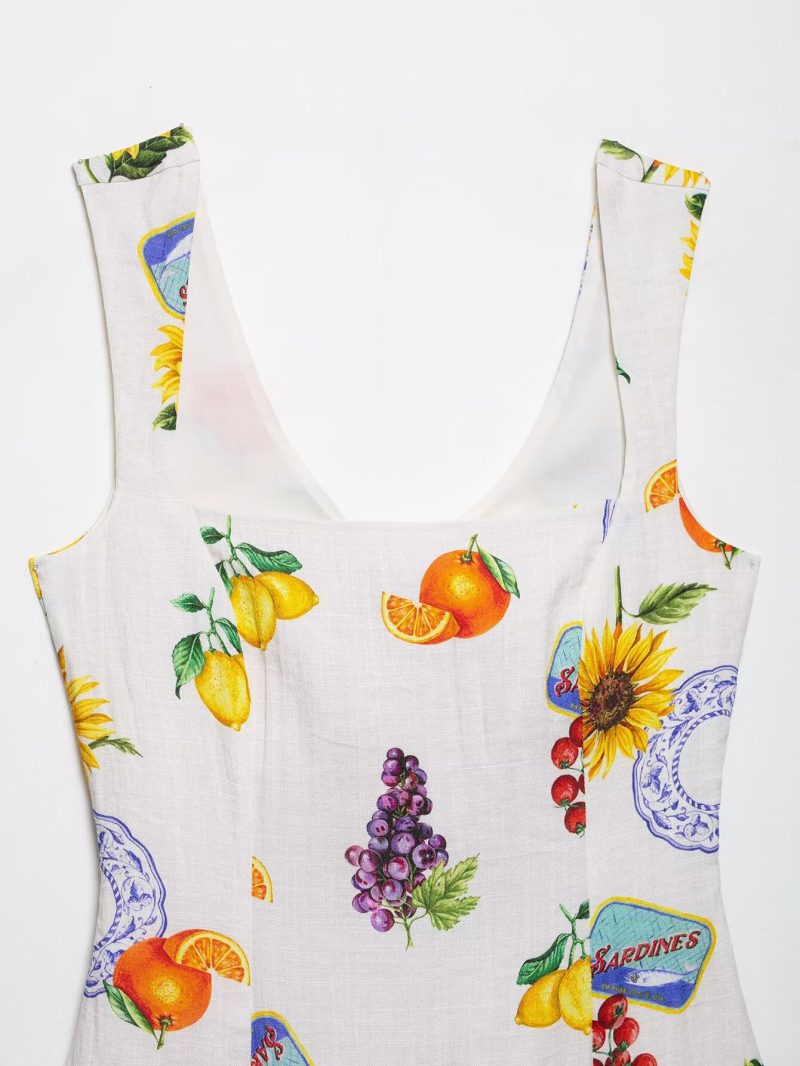 Summer Fashion V-Neck Dress with Bow - Image 4