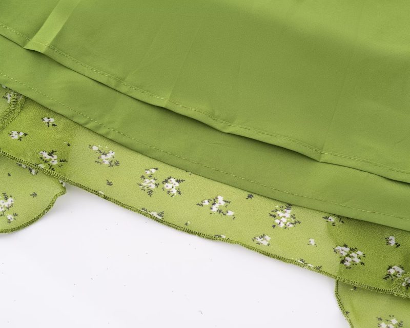 Floral Summer Dress with Flounce Sleeves - Image 4