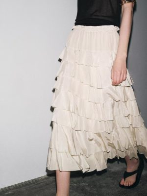 Sleek Midi Dress with Subtle Laminated Accents