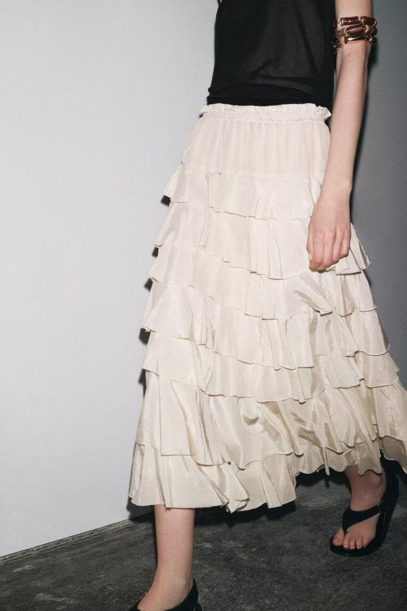 Sleek Midi Dress with Subtle Laminated Accents