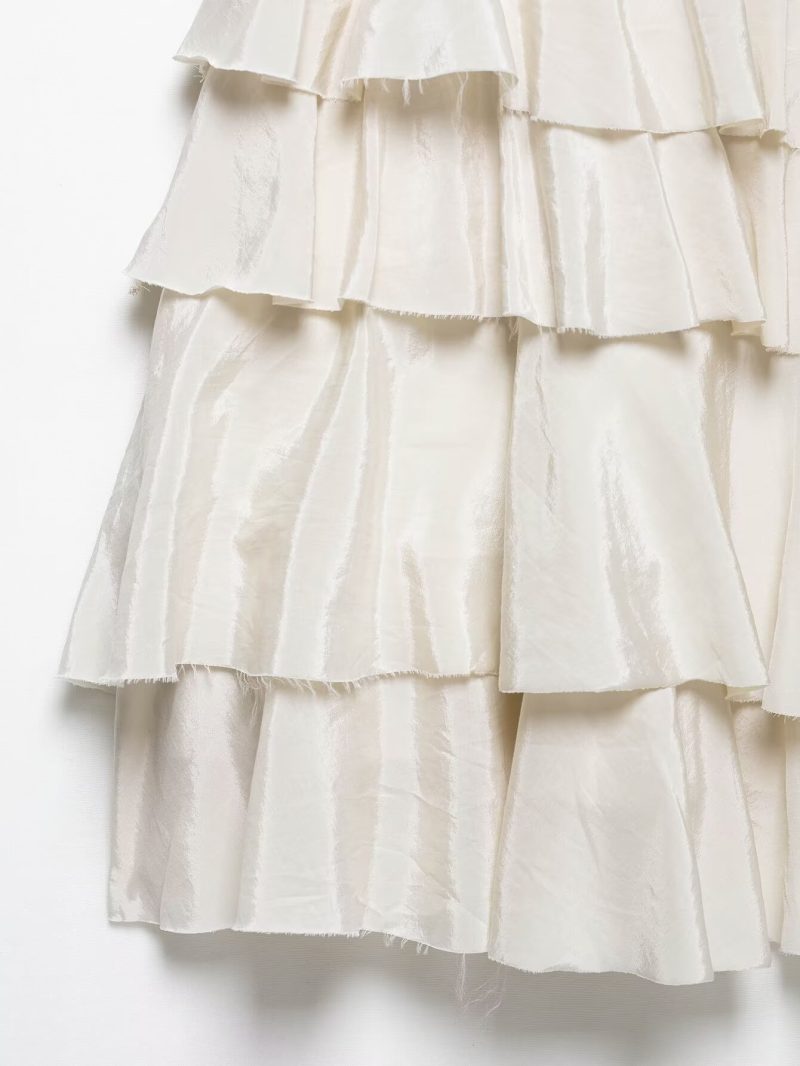 Sleek Midi Dress with Subtle Laminated Accents - Image 4