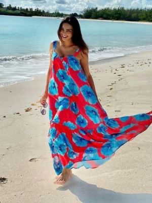 Bohemian Printed Sleeveless Cami Summer Dress