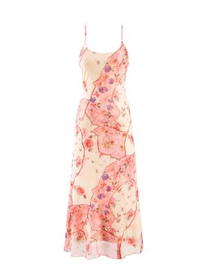 Summer Printed Slim Waist Suspender Dress