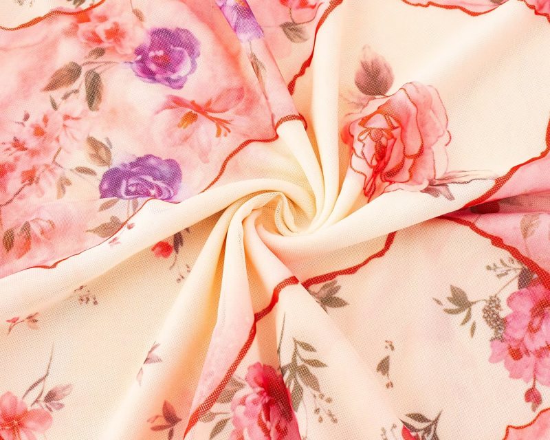 Summer Printed Slim Waist Suspender Dress - Image 4