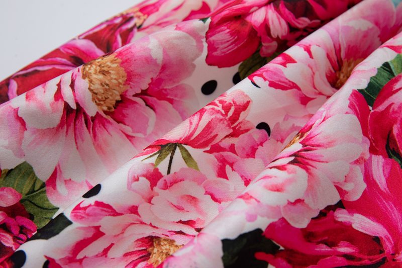 Summer Fitted High Waist A-Line Dress - Image 4