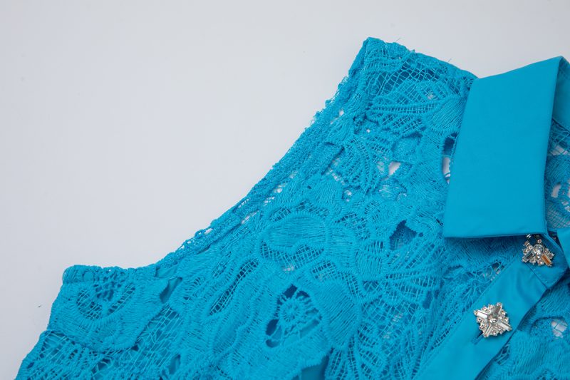 Summer Collared Sleeveless A-Line Dress with Waist Cinch - Image 3