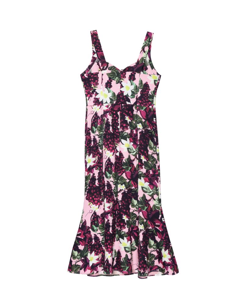 Summer Wavy Floral Wide Swing Dress - Image 2