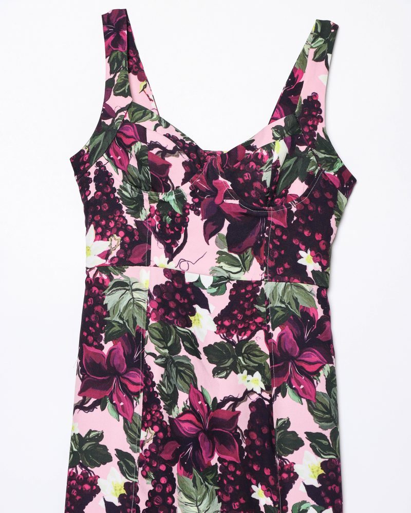 Summer Wavy Floral Wide Swing Dress - Image 3