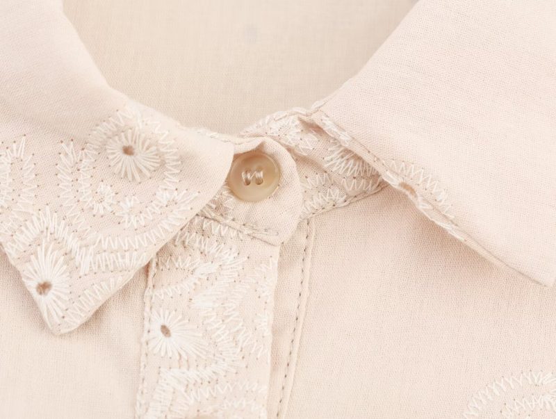 Women's Summer Office Embroidered Sleeveless Cutout Dress - Image 4