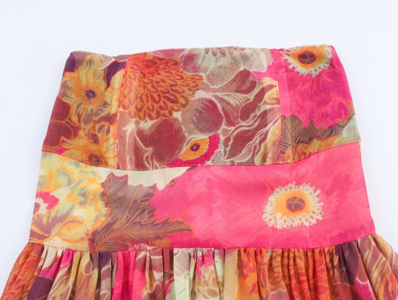 Printed Slim Fit Tube Top Summer Dress - Image 3
