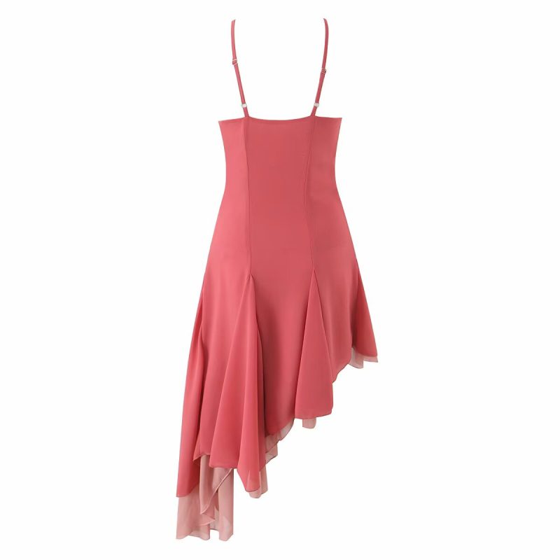 Spring Ruffled Spaghetti Strap Dress for Women - Image 2