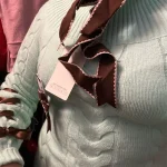 Winter Sweet Sexy Off Shoulder Knitted Sweater Y2k E-girls Slim Fit Jumpers photo review