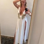 Maxi Eco Chic V-Neck Party Dress photo review