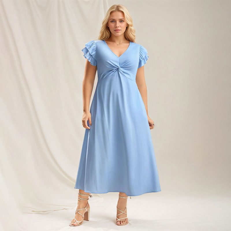 Waist Tight Slimming Dress – Plus Size Look