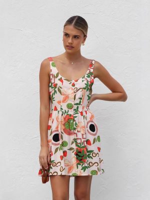 Women’s Summer Mini Dress with Cardigan Layer