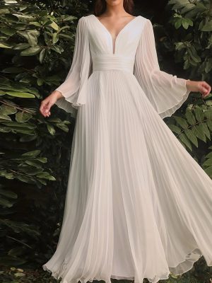 Solid Color Cocktail Dress for Plus Women