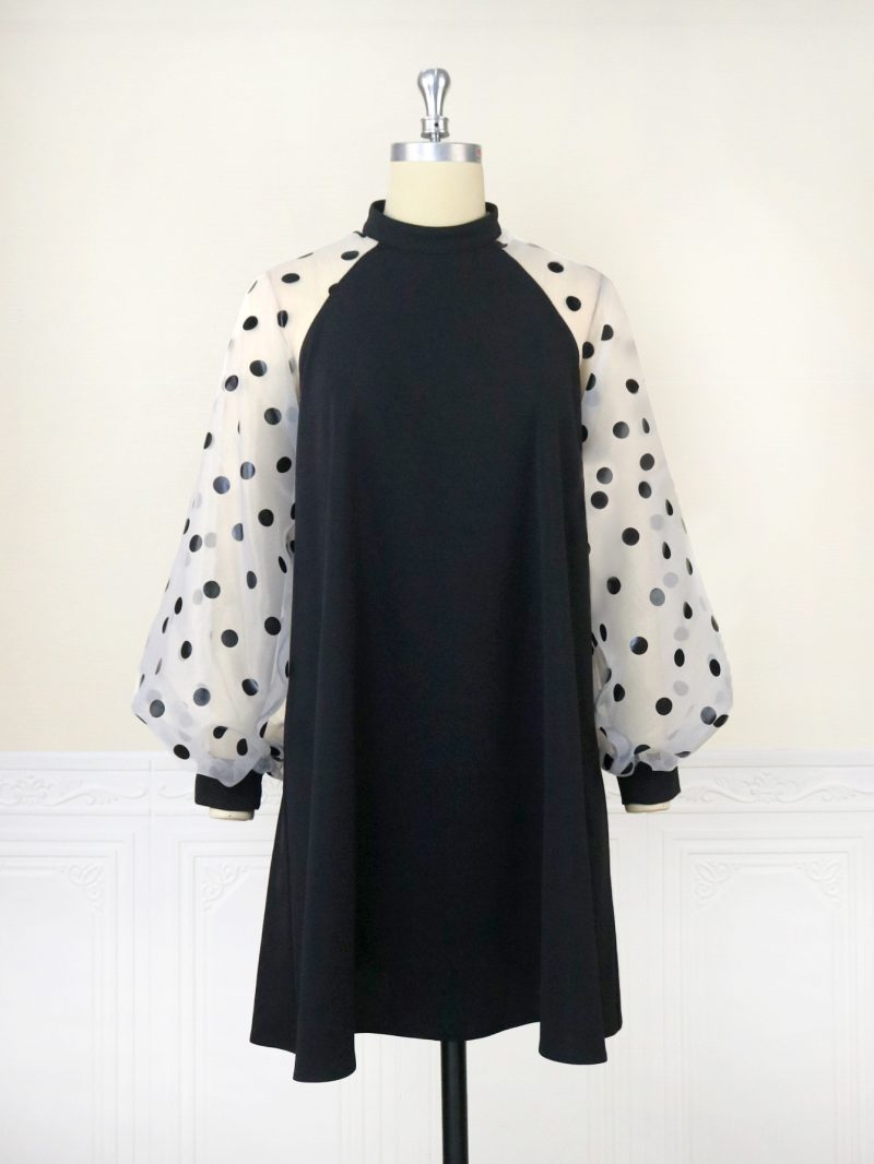 Daily Commuting Polka Dot Spring Dress Women - Image 2