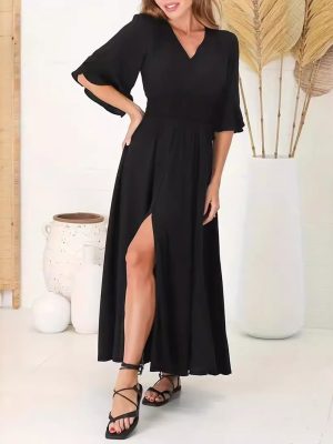 Women's Slit Hem Spring Summer Dress – Walmart Style