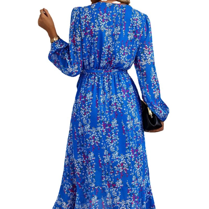 Self-Designed Floral Dress – Spring Autumn Fit - Image 3