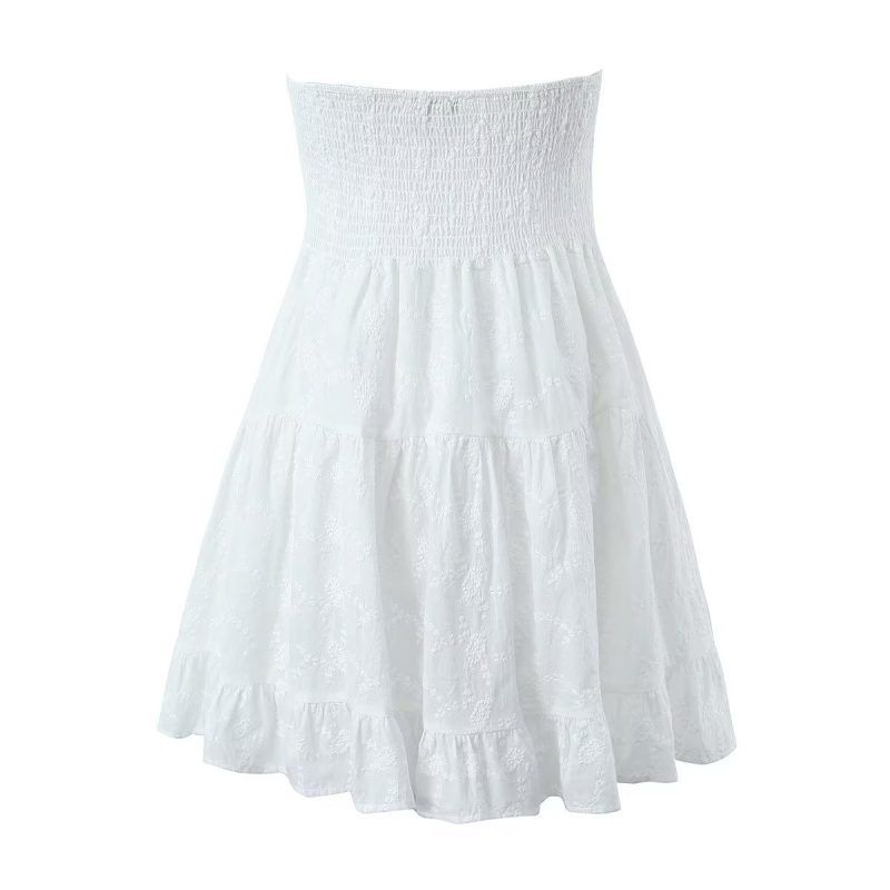 Lace Wrapped Chest Lace-Up Summer Dress - Image 2
