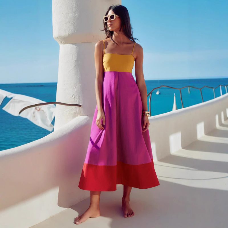 Vacation Maxi Dress – Camisole Beach Look - Image 2
