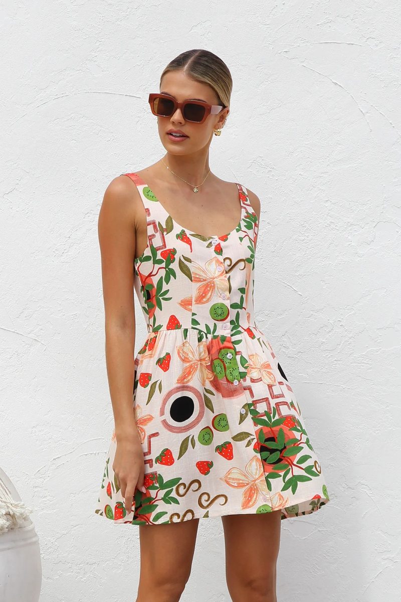 Women’s Summer Mini Dress with Cardigan Layer - Image 2