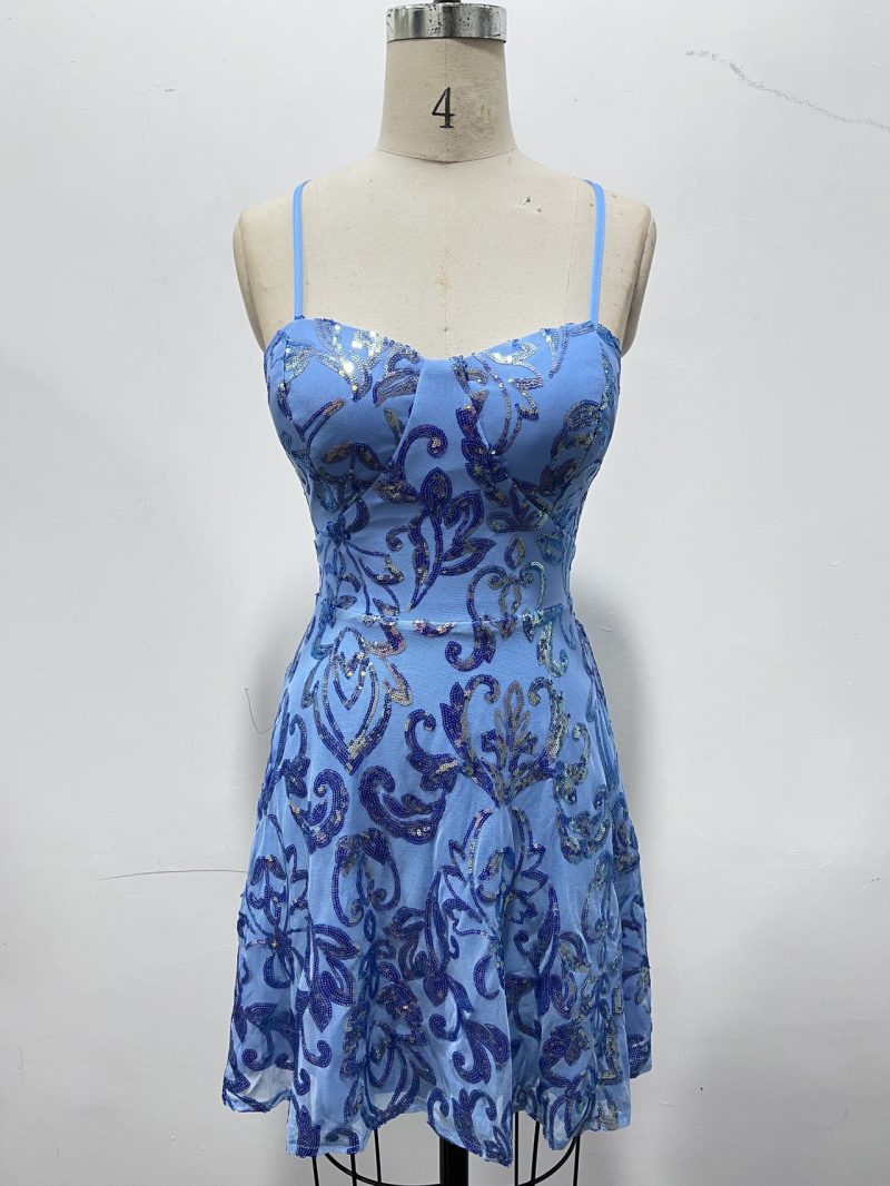 Sleeveless Suspenders Cocktail Dress for Summer - Image 4