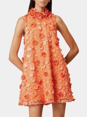 Beaded Sleeveless Floral Tulle Tutu Dress