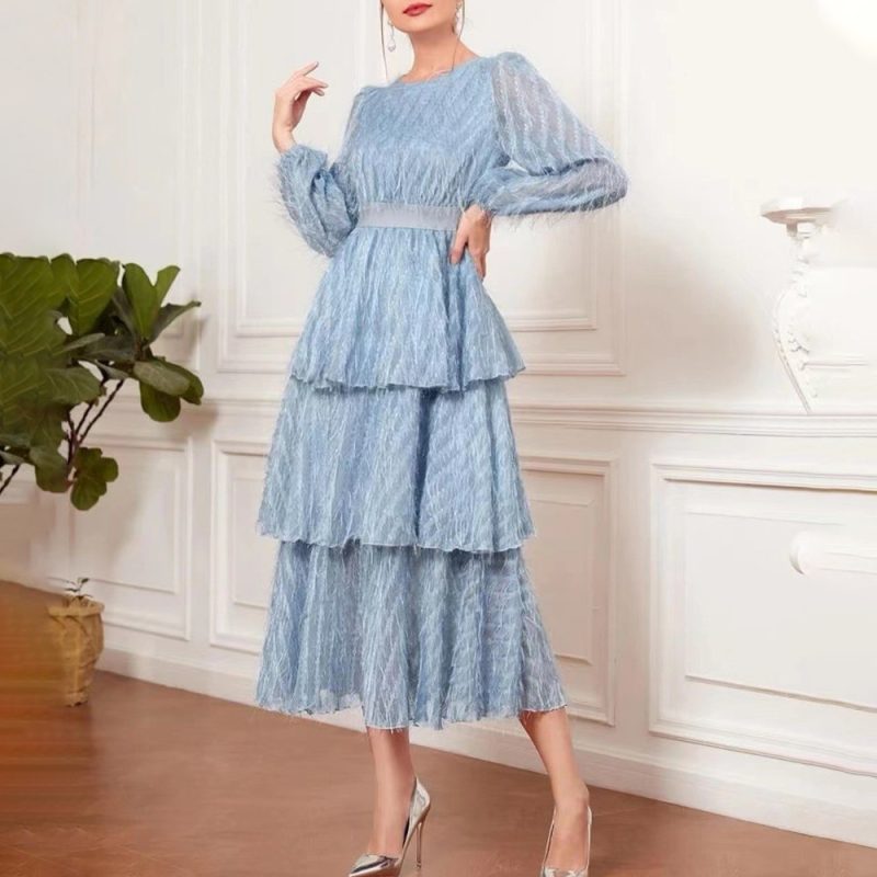 French Retro Lace Slim Early Spring Dress