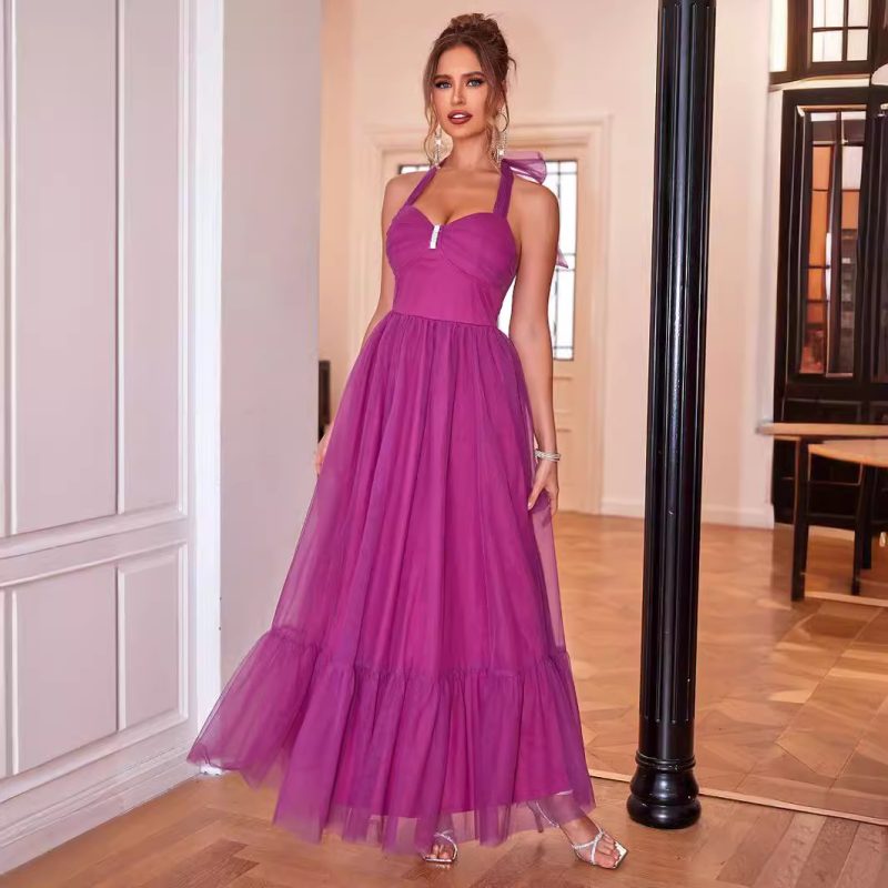 Mesh Cami Cocktail Party Dress for Summer