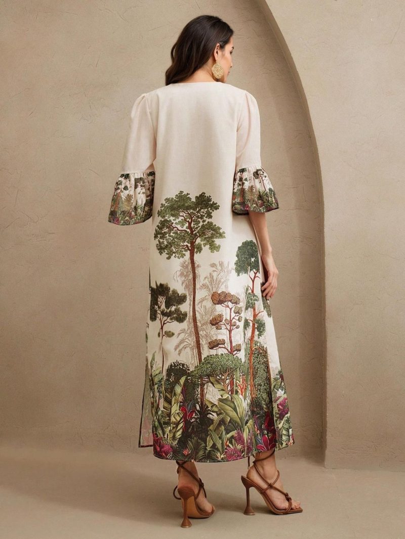 Summer Digital Print Dress for Women - Image 3
