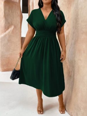 Women’s Plus Size Youthful Spring Midi Dress