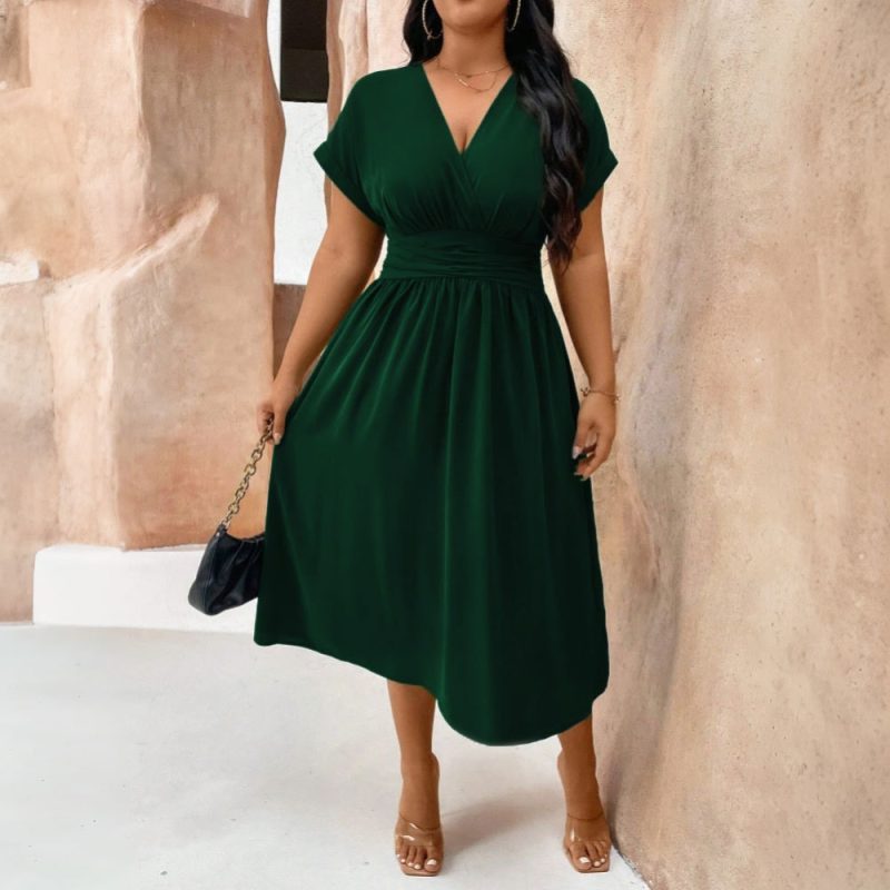 Women’s Plus Size Youthful Spring Midi Dress