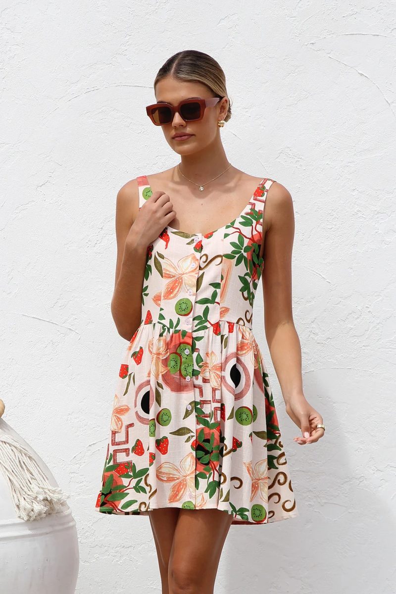 Women’s Summer Mini Dress with Cardigan Layer - Image 4