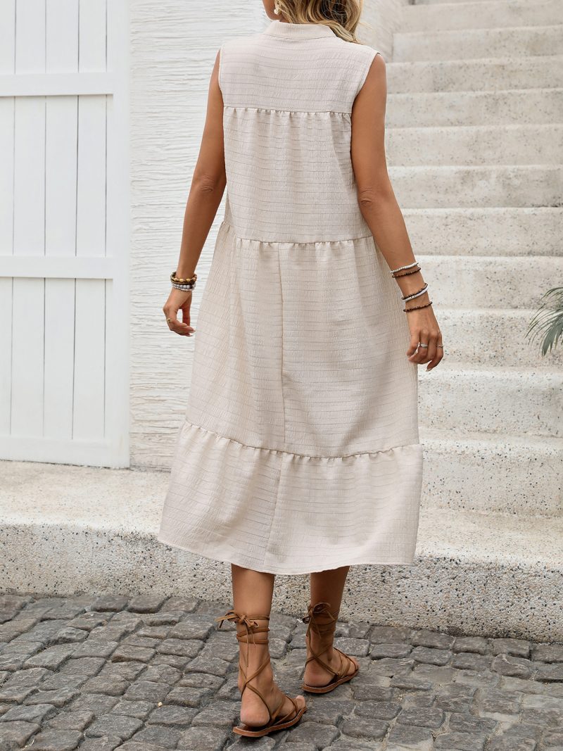 Sleeveless Loose Straight Vacation Dress Women - Image 4
