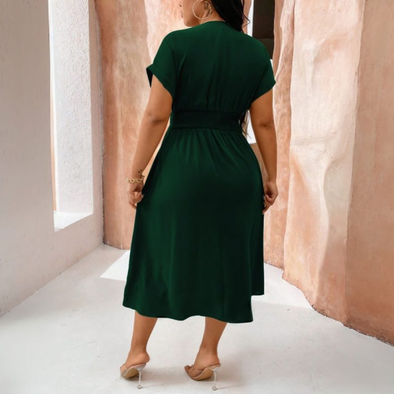 Women’s Plus Size Youthful Spring Midi Dress - Image 2