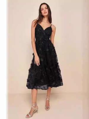 Women’s Party Dress with Sequined Details