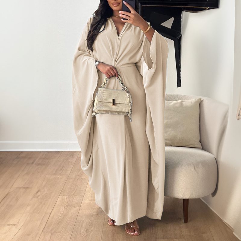 Spring Summer Batwing Dress – Loose Swing Design